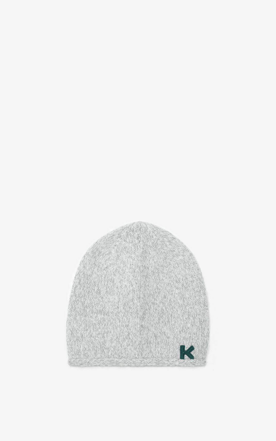 Gorro Kenzo K Logo cashmere Hombre Blancas - SKU.0404977